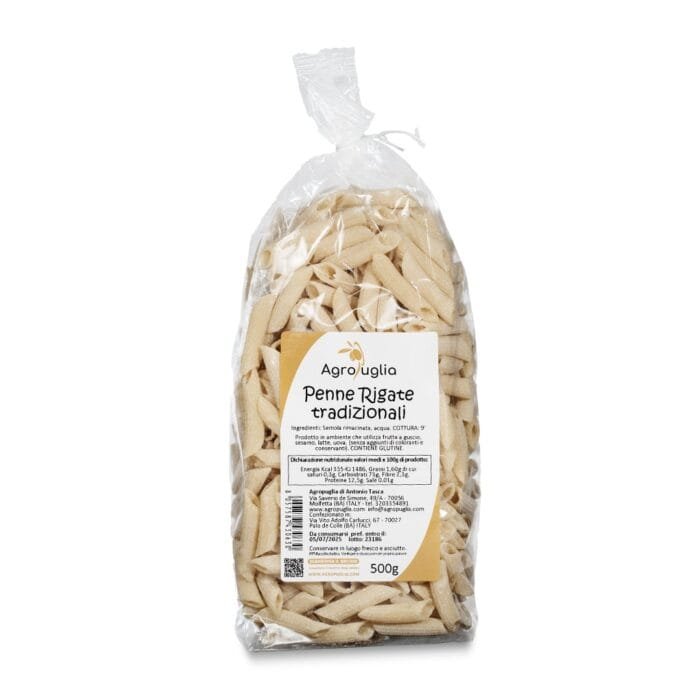 Traditional ridged pasta