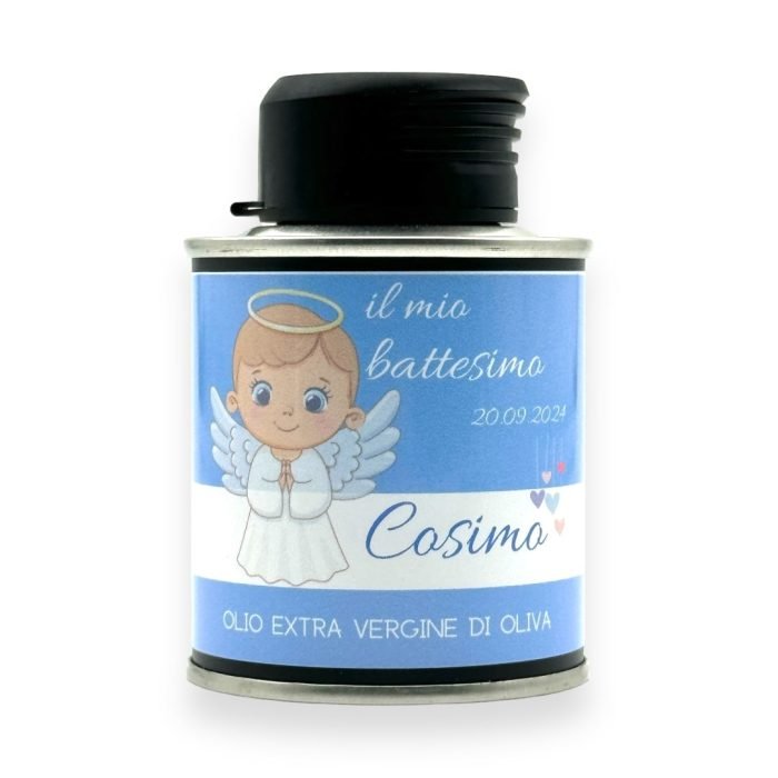 Bomboniera Battesimo con Olio EVO, 100 ml